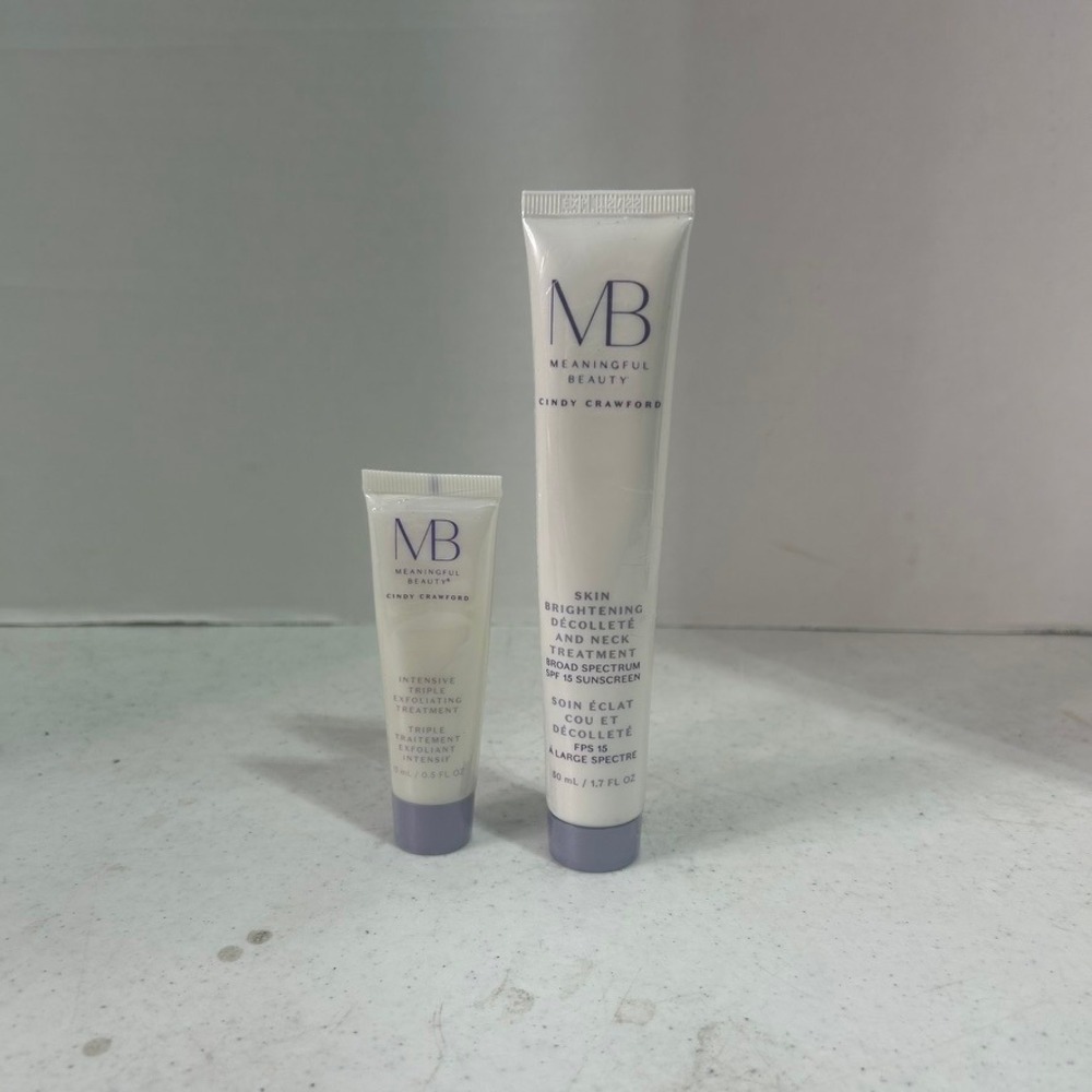 Meaningful Beauty Cindy Crawford Neck Treatment SPF 15 & Exfoliating Treatment
